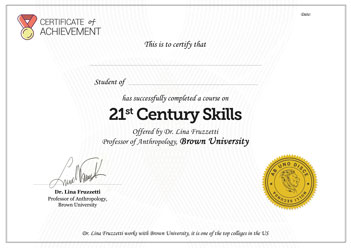 21st century skills certificate
