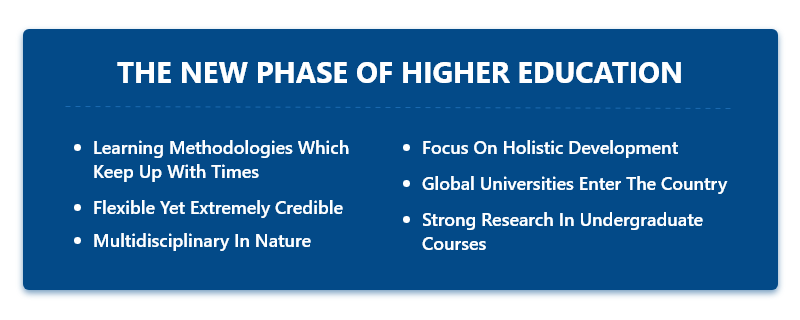The New Phase Of Higher Education
