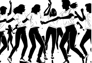 Alumni dancing together